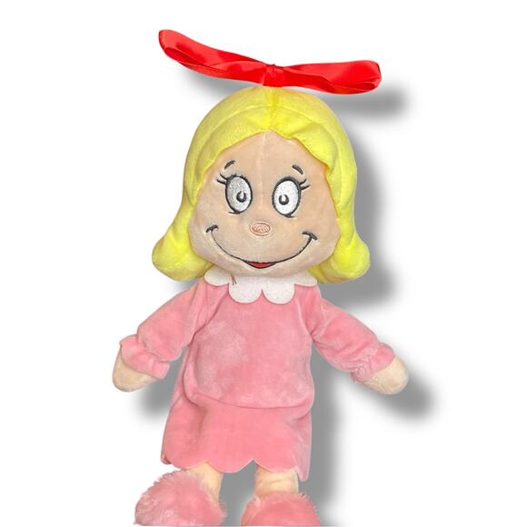 Dr Seuss Plush Cindy Lou Who Doll Grinch Who Stole Christmas Whoville Aurora 12" - Picture 2 of 12